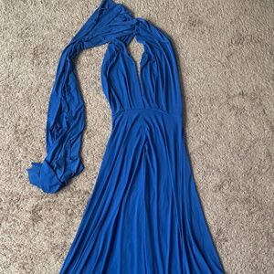 Italian Wear-Many-Ways Royal Blue Formal Dress